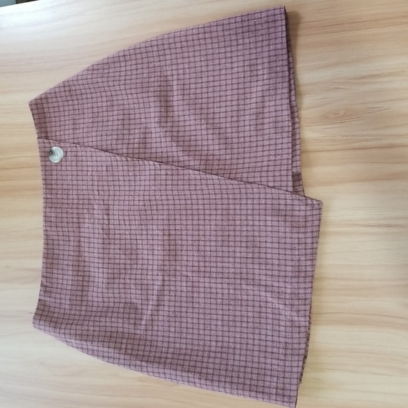 Emory Park Plaid Faux-wrap Skirt Size Small - Picture 1 of 6